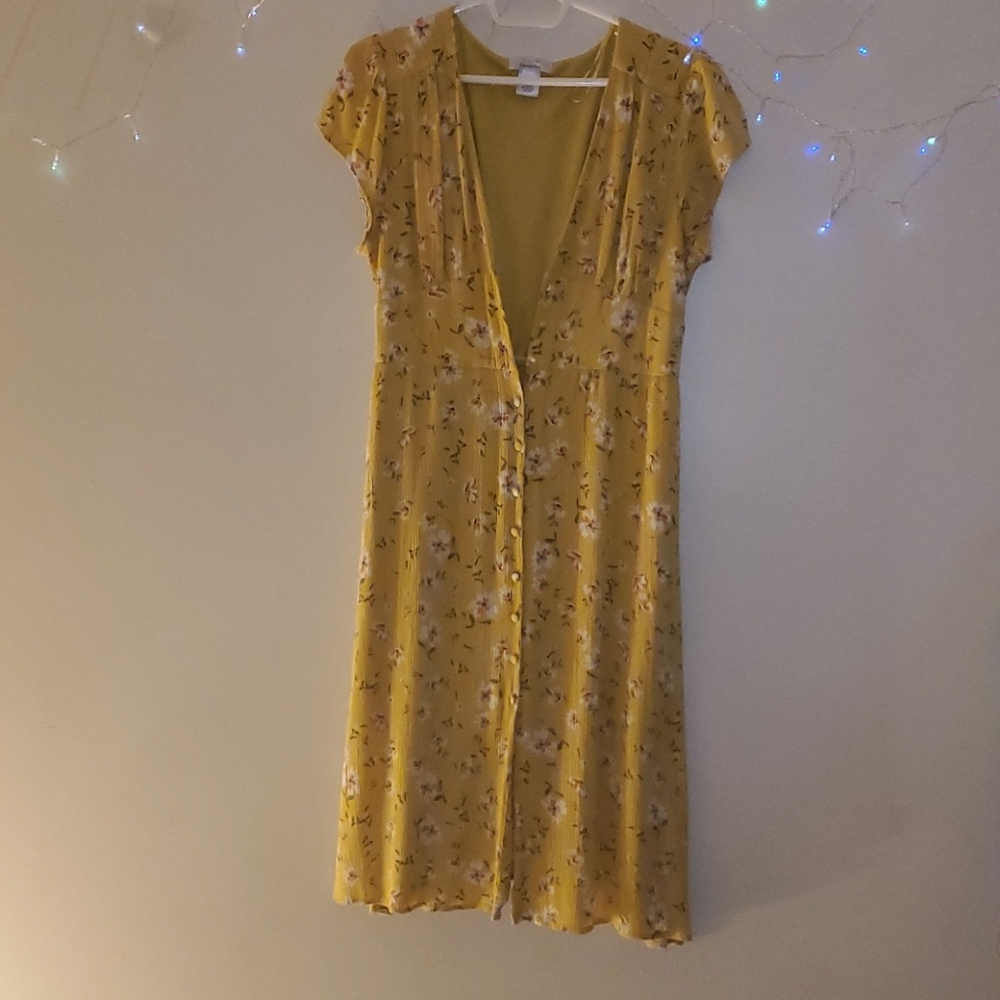 URBAN Rommantics Yellow Floral Dress